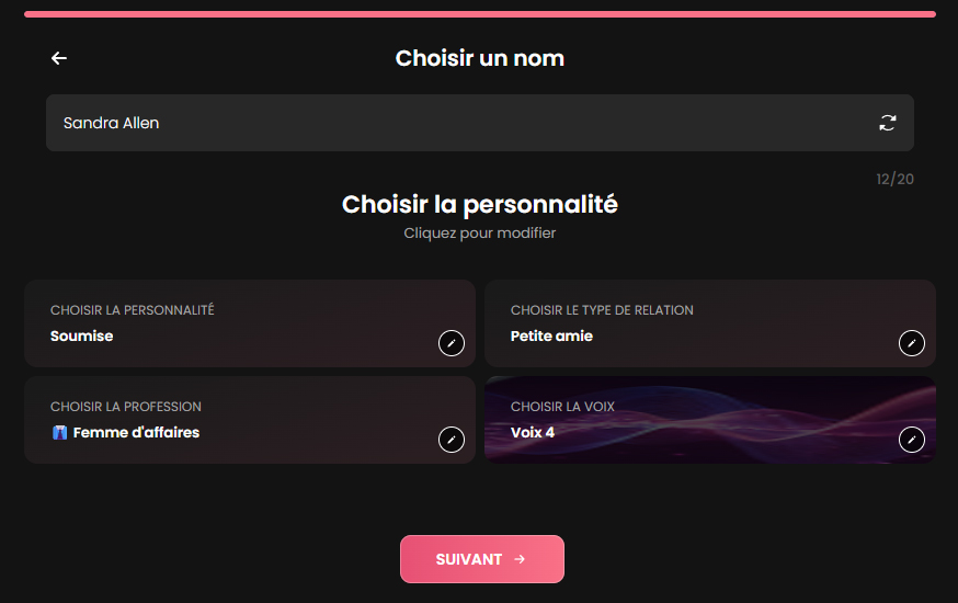 Configurer la personnalité de la femme mature virtuelle avec Candy AI